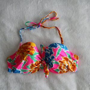Aerie Floral Bikini Top w/ removable strap